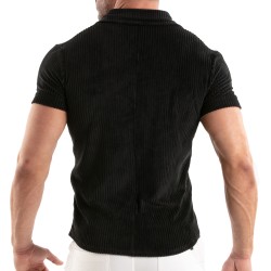 Chemise de la marque TOF PARIS - Chemise Tricotée En Velours Côtelé Tof Paris - Noir - Ref : TOF512N