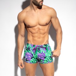 Boxer corti, bagno Shorty del marchio ES COLLECTION - Seychelles Swim Shorts - Viola - Ref : 2514 C19