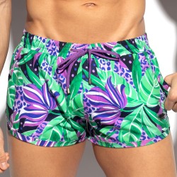 Boxer corti, bagno Shorty del marchio ES COLLECTION - Seychelles Swim Shorts - Viola - Ref : 2514 C19