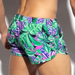 Boxer corti, bagno Shorty del marchio ES COLLECTION - Seychelles Swim Shorts - Viola - Ref : 2514 C19