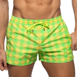 Badehosen der Marke ADDICTED - Flashy Squares Badeshorts - Gelb - Ref : ADS350 C03