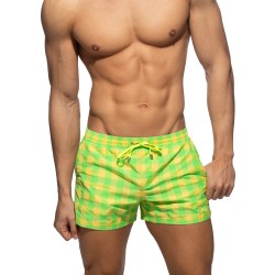 Badehosen der Marke ADDICTED - Flashy Squares Badeshorts - Gelb - Ref : ADS350 C03