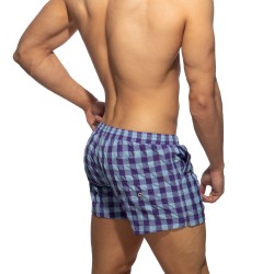 Bath Shorts of the brand ADDICTED - Flashy Squares Swim Shorts - Purple - Ref : ADS350 C19