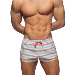 Boxer, shorty de bain de la marque ADDICTED - Short de Bain Cake Stripes - Ref : ADS352 C05