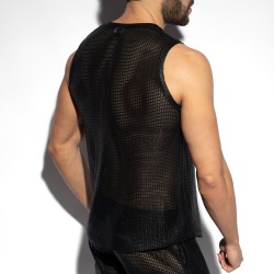 Tank top der Marke ES COLLECTION - Tanktop mit V-Ausschnitt Wysiwyg - Schwarz - Ref : TS348 C10