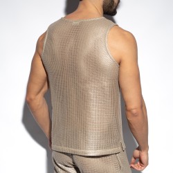 Canotta del marchio ES COLLECTION - Wysiwyg Canotta con scollo a U - Beige - Ref : TS347 C28