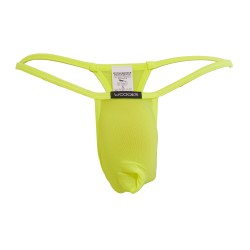 String de la marque WOJOER - Mini sock string beach & underwear - néon jaune - Ref : 0320 S003 0D 18