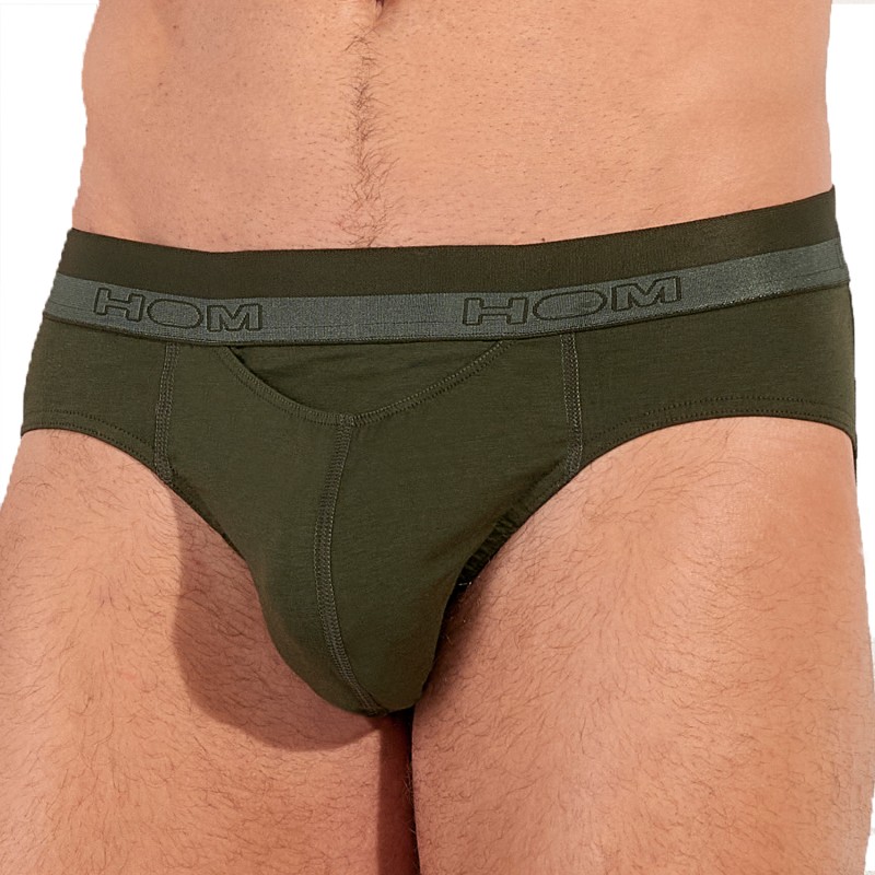 Slip, Tanga de la marque HOM - Slip HOM HO1 kaki - Ref : 359521 00DK