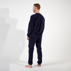 Pijamas de la marca HOM - Tenue D intérieur HOM Ronnie bleu marine foncé - Ref : 402823 00RA