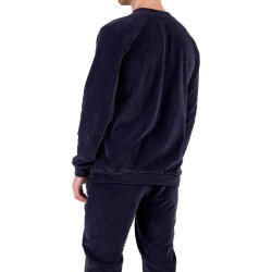 Pijamas de la marca HOM - Tenue D intérieur HOM Ronnie bleu marine foncé - Ref : 402823 00RA