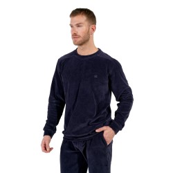 Pijamas de la marca HOM - Tenue D intérieur HOM Ronnie bleu marine foncé - Ref : 402823 00RA