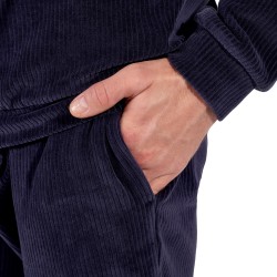 Pijamas de la marca HOM - Tenue D intérieur HOM Ronnie bleu marine foncé - Ref : 402823 00RA