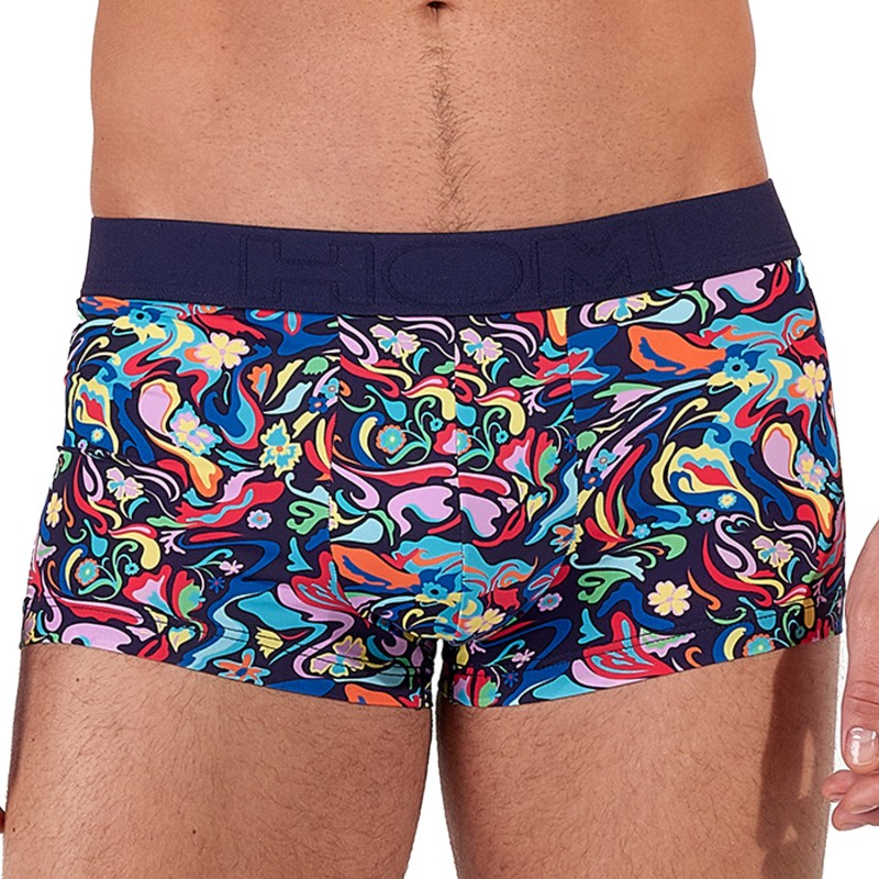 Boxer Court HOM Psychedelic - HOM : vente shorty boxers homme HOM s...
