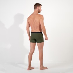 Boxer HOM Supersoft - Kaki - HOM : vente shorty boxers homme HOM su...
