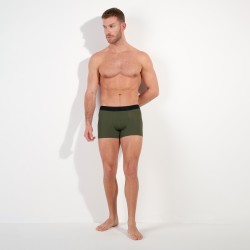 Boxer HOM Supersoft - Kaki - HOM : vente shorty boxers homme HOM su...
