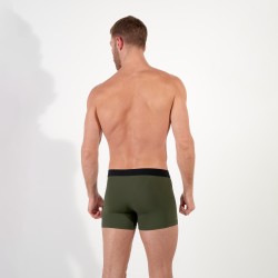 Boxer HOM Supersoft - Kaki - HOM : vente shorty boxers homme HOM su...