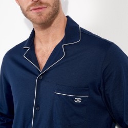 Pyjama de la marque HOM - Pyjama HOM Rafael - Navy - Ref : 403064 00RA