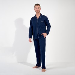 Pyjama de la marque HOM - Pyjama HOM Rafael - Navy - Ref : 403064 00RA