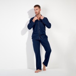 Pyjama de la marque HOM - Pyjama HOM Rafael - Navy - Ref : 403064 00RA