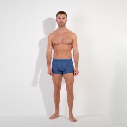 Boxer, shorty de la marque HOM - Boxer HOM HO1 Coton/Modal - Bleu Jean - Ref : 359520 0054