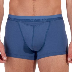 Boxer, shorty de la marque HOM - Boxer HOM HO1 Coton/Modal - Bleu Jean - Ref : 359520 0054