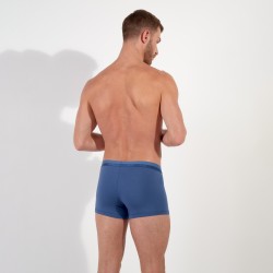 Boxer, shorty de la marque HOM - Boxer HOM HO1 Coton/Modal - Bleu Jean - Ref : 359520 0054