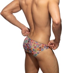 Brief of the brand ADDICTED - Summer Garden Limited Edition Bikini - Yellow - Ref : AD1373 C03