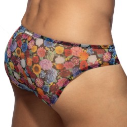 Slip, Tanga de la marque ADDICTED - Bikini Summer Garden Edition Limitée - Noir - Ref : AD1373 C10