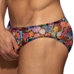 Slip, Tanga de la marque ADDICTED - Bikini Summer Garden Edition Limitée - Noir - Ref : AD1373 C10