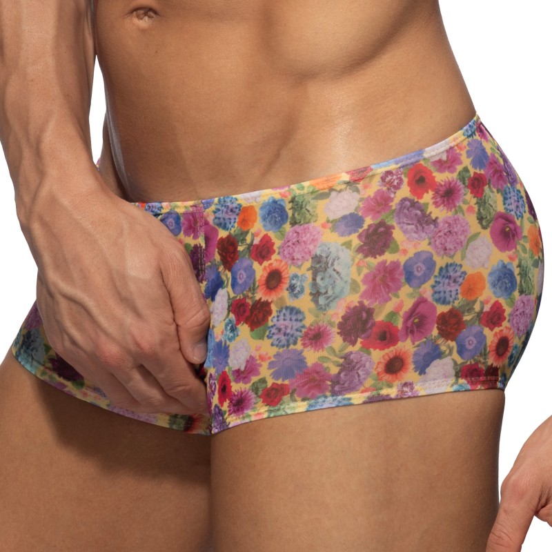 Boxer, shorty de la marque ADDICTED - Trunk Summer Garden Edition Limitée - Jaune - Ref : AD1374 C03