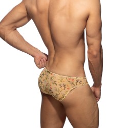 Slip, Tanga de la marque ADDICTED - Bikini Lemon Garden - Jaune - Ref : AD1371 C03