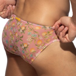 Slip del marchio ADDICTED - Bikini Giardino dei Limoni - Rosa - Ref : AD1371 C05