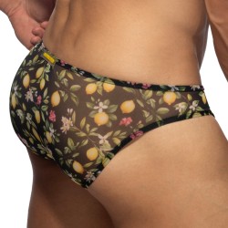 Bikini Lemon Garden - Noir - ADDICTED : vente slips et bandeaux pou...