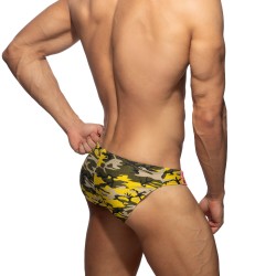 Bath Brief of the brand ADDICTED - Slip de Bain Bright Camo - Jaune - Ref : ADS371 C03