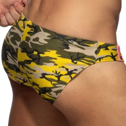 Bath Brief of the brand ADDICTED - Slip de Bain Bright Camo - Jaune - Ref : ADS371 C03