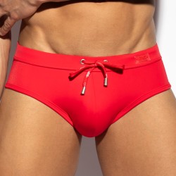 Slip de bain de la marque ES COLLECTION - Slip de Bain Basic Sportive - Rouge - Ref : 2517 C06
