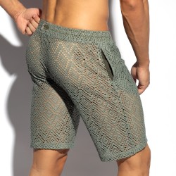 Bermuda de la marque ES COLLECTION - Bermuda Ibiza Retro - Kaki - Ref : SP330 C12