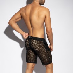 Bermuda de la marque ES COLLECTION - Bermuda Ibiza Retro - Noir - Ref : SP330 C10