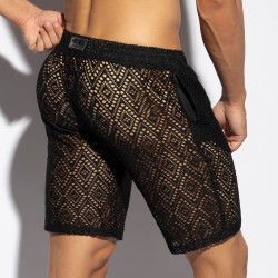 Bermuda de la marque ES COLLECTION - Bermuda Ibiza Retro - Noir - Ref : SP330 C10