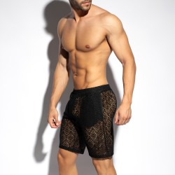 Bermuda de la marque ES COLLECTION - Bermuda Ibiza Retro - Noir - Ref : SP330 C10