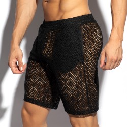 Bermuda de la marque ES COLLECTION - Bermuda Ibiza Retro - Noir - Ref : SP330 C10