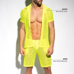 Camisa de la marca ES COLLECTION - copy of Chemise Ibiza Retro - Ivoire - Ref : SHT027 C31