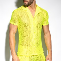 Camisa de la marca ES COLLECTION - copy of Chemise Ibiza Retro - Ivoire - Ref : SHT027 C31