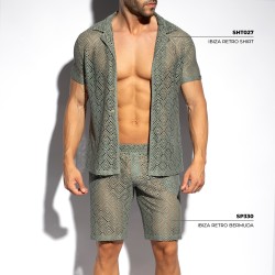Camisa de la marca ES COLLECTION - copy of Chemise Ibiza Retro - Ivoire - Ref : SHT027 C12