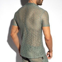 Camisa de la marca ES COLLECTION - copy of Chemise Ibiza Retro - Ivoire - Ref : SHT027 C12