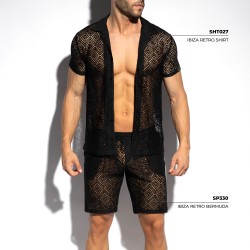 Camisa de la marca ES COLLECTION - copy of Chemise Ibiza Retro - Ivoire - Ref : SHT027 C10