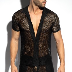Camicia del marchio ES COLLECTION - copy of Chemise Ibiza Retro - Ivoire - Ref : SHT027 C10