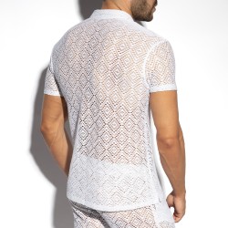 Camisa de la marca ES COLLECTION - Chemise Ibiza Retro - Ivoire - Ref : SHT027 C02