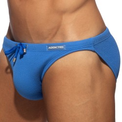Slip de bain de la marque ADDICTED - Bikini de Bain Wrinky - Bleu - Ref : ADS376 C16