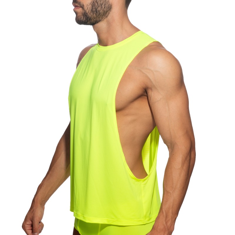 Débardeur de la marque ADDICTED - Low rider Veloz Dry - Jaune Néon - Ref : AD1327 C31